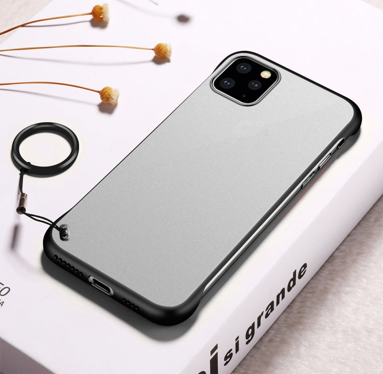For iPhone 11 Frosted Anti-skidding TPU Protective Case with Metal Ring