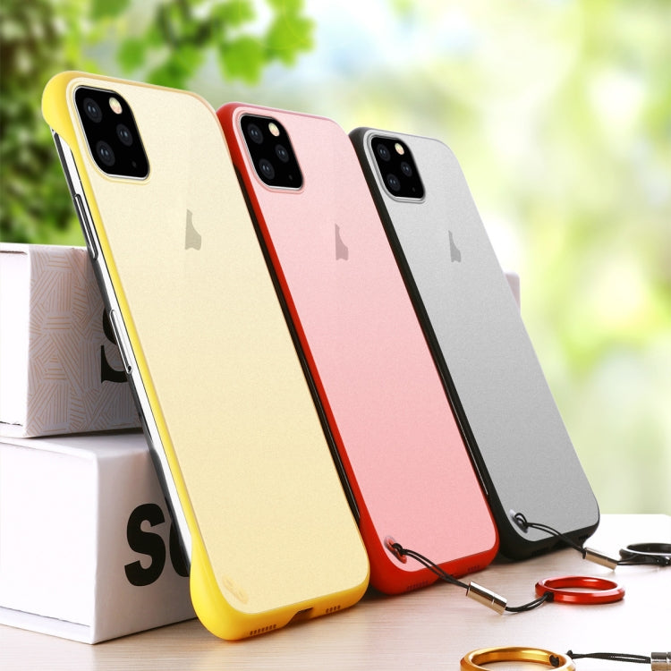For iPhone 11 Frosted Anti-skidding TPU Protective Case with Metal Ring