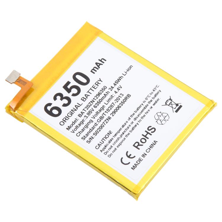 For DOOGEE S96 / S96 Pro BAT20ZN1296350 6350mAh Battery Replacement