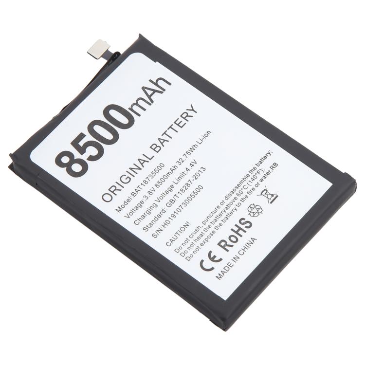 For DOOGEE S97 Pro BAT18735500 8500mAh Battery Replacement