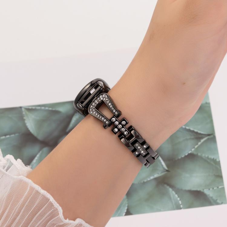 For Xiaomi Smart Band 9 / 8 U-shaped Diamond Bracelet Metal Watch Band