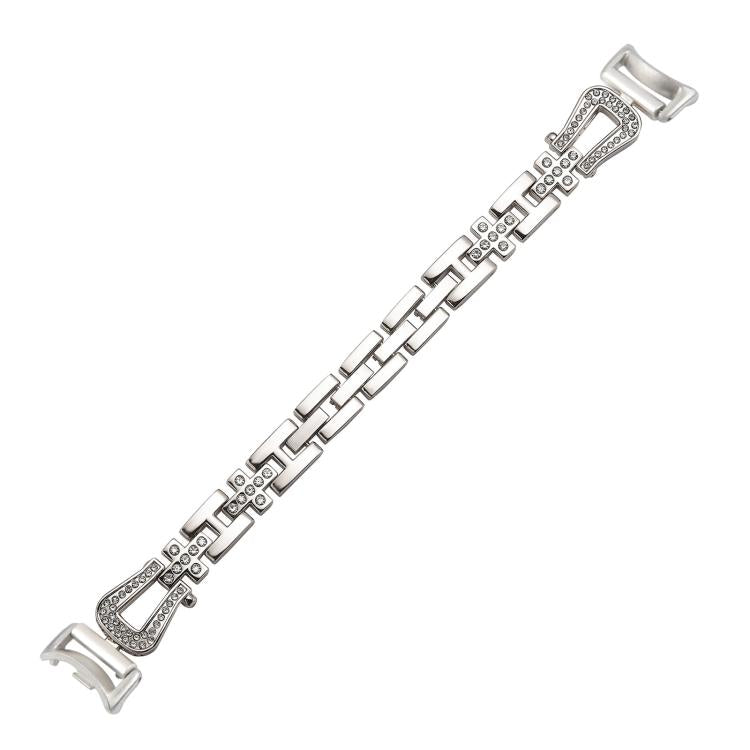 For Xiaomi Smart Band 9 / 8 U-shaped Diamond Bracelet Metal Watch Band