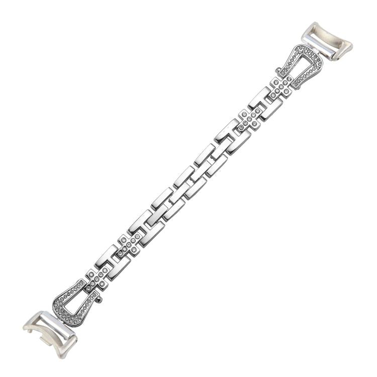 For Xiaomi Smart Band 9 / 8 U-shaped Diamond Bracelet Metal Watch Band