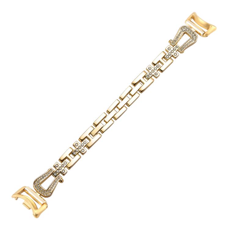 For Xiaomi Smart Band 9 / 8 U-shaped Diamond Bracelet Metal Watch Band