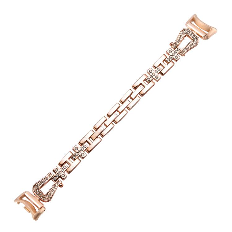 For Xiaomi Smart Band 9 / 8 U-shaped Diamond Bracelet Metal Watch Band