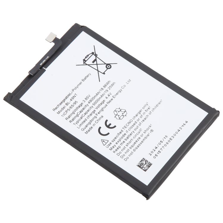 For Tecno Transsion Spark GO 2023 BL-49NT 4900mAh Battery Replacement