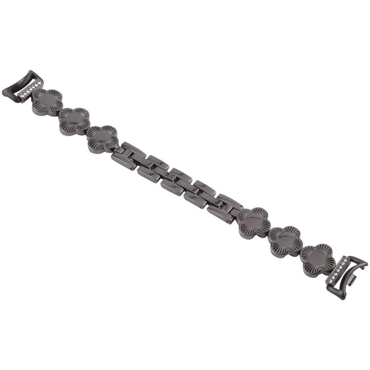 For Xiaomi Smart Band 9 / 8 Four-petaled Flower Diamond Bracelet Metal Watch Band