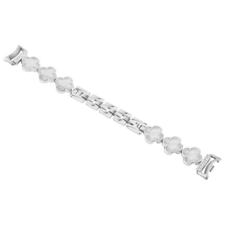 For Xiaomi Smart Band 9 / 8 Four-petaled Flower Diamond Bracelet Metal Watch Band