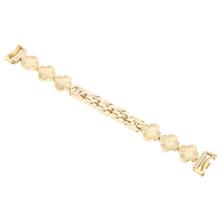 For Xiaomi Smart Band 9 / 8 Four-petaled Flower Diamond Bracelet Metal Watch Band