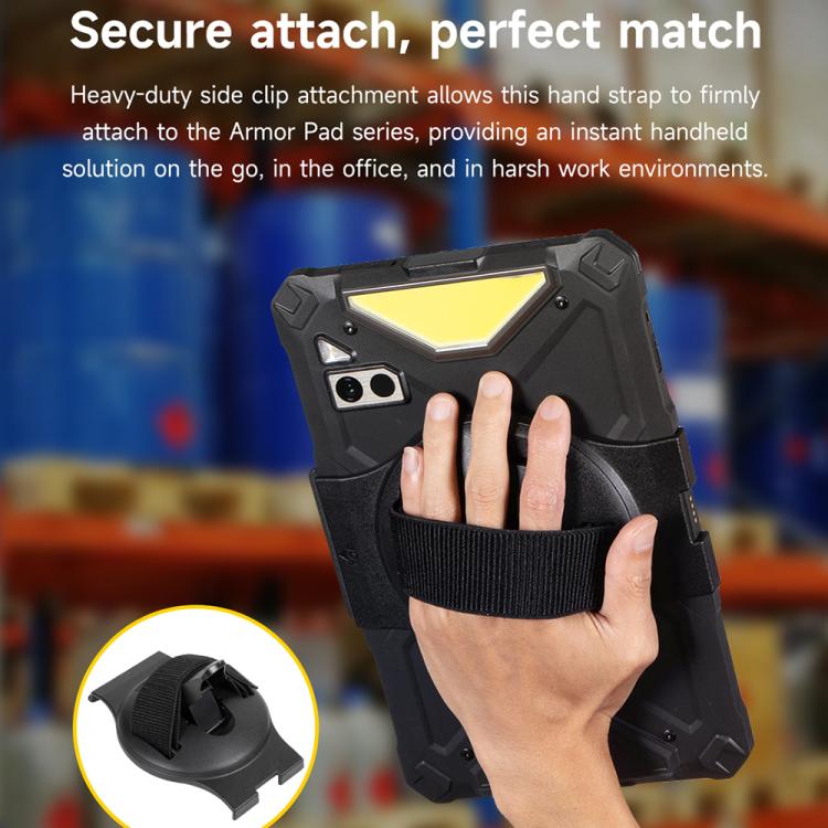 Ulefone UAS02 Tablet Hand Strap Holder for Ulefone Armor Pad 4 / 4 Ultra - Black