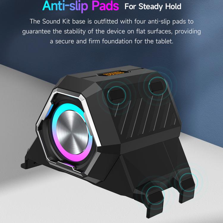 Ulefone Portable Holder Wireless Bluetooth Speaker for Ulefone Armor Pad 4 / 4 Ultra - Black