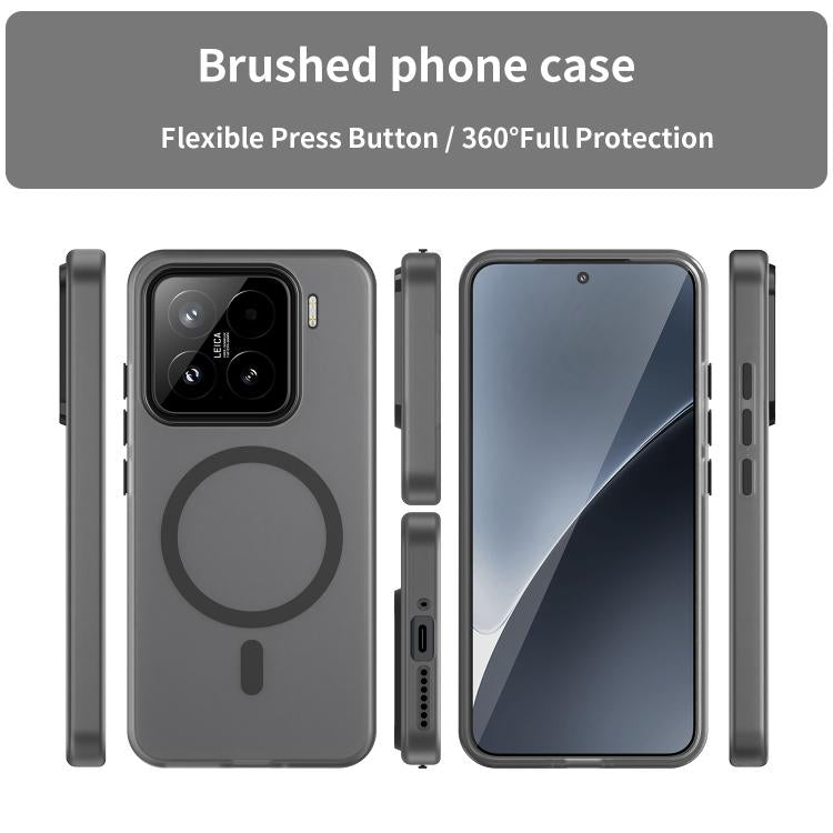 For Xiaomi 15 MagSafe Frosted Translucent TPU + PC Full Coverage Phone Case