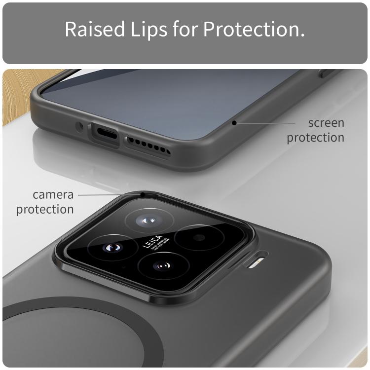 For Xiaomi 15 MagSafe Frosted Translucent TPU + PC Full Coverage Phone Case