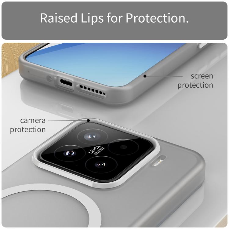 For Xiaomi 15 MagSafe Frosted Translucent TPU + PC Full Coverage Phone Case