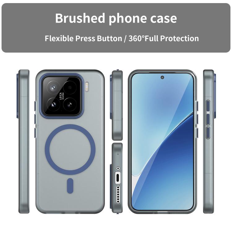 For Xiaomi 15 MagSafe Frosted Translucent TPU + PC Full Coverage Phone Case