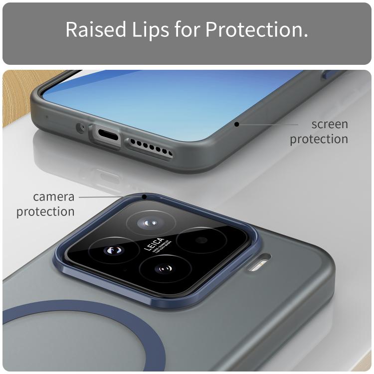 For Xiaomi 15 MagSafe Frosted Translucent TPU + PC Full Coverage Phone Case