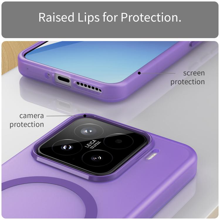 For Xiaomi 15 MagSafe Frosted Translucent TPU + PC Full Coverage Phone Case