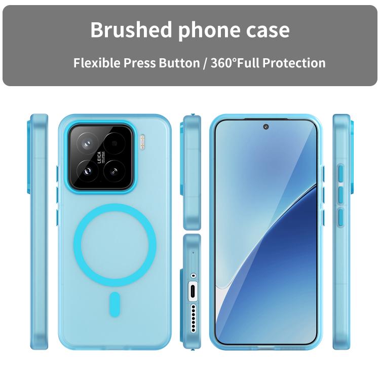 For Xiaomi 15 MagSafe Frosted Translucent TPU + PC Full Coverage Phone Case
