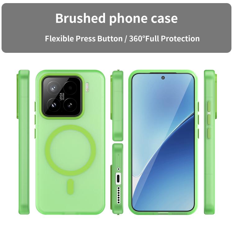 For Xiaomi 15 MagSafe Frosted Translucent TPU + PC Full Coverage Phone Case