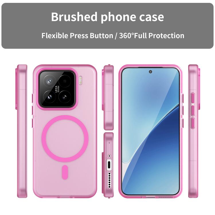 For Xiaomi 15 MagSafe Frosted Translucent TPU + PC Full Coverage Phone Case