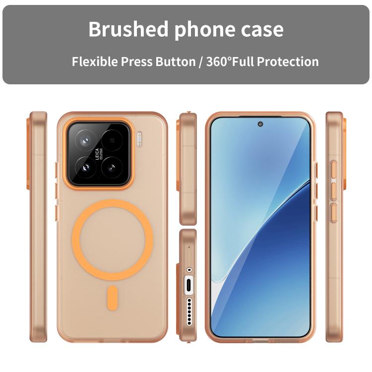 For Xiaomi 15 MagSafe Frosted Translucent TPU + PC Full Coverage Phone Case