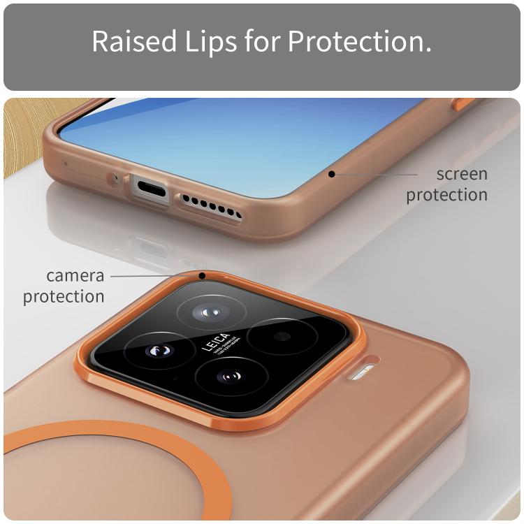 For Xiaomi 15 MagSafe Frosted Translucent TPU + PC Full Coverage Phone Case