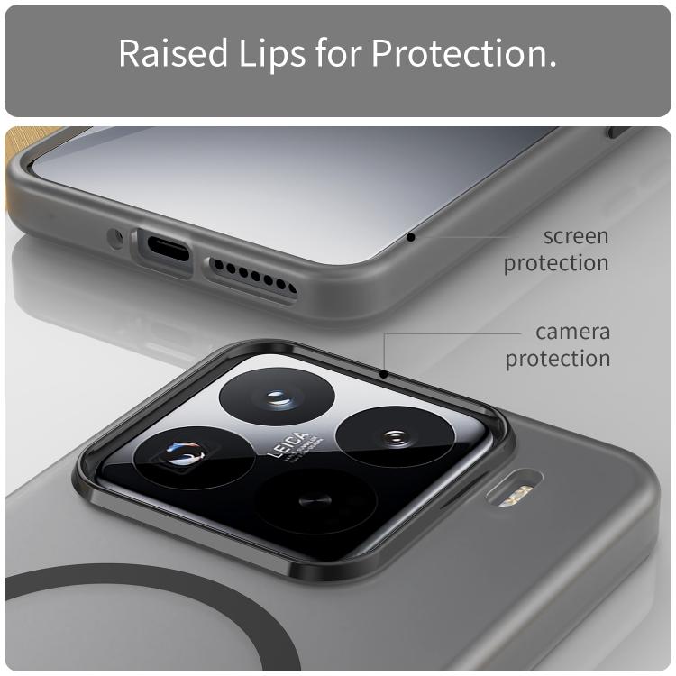 For Xiaomi 15 Pro MagSafe Frosted Translucent TPU + PC Full Coverage Phone Case