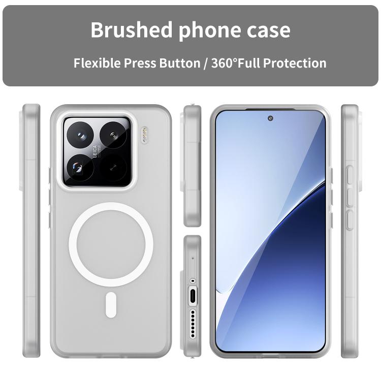 For Xiaomi 15 Pro MagSafe Frosted Translucent TPU + PC Full Coverage Phone Case
