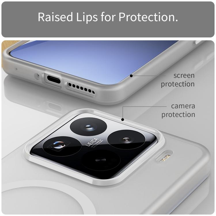 For Xiaomi 15 Pro MagSafe Frosted Translucent TPU + PC Full Coverage Phone Case
