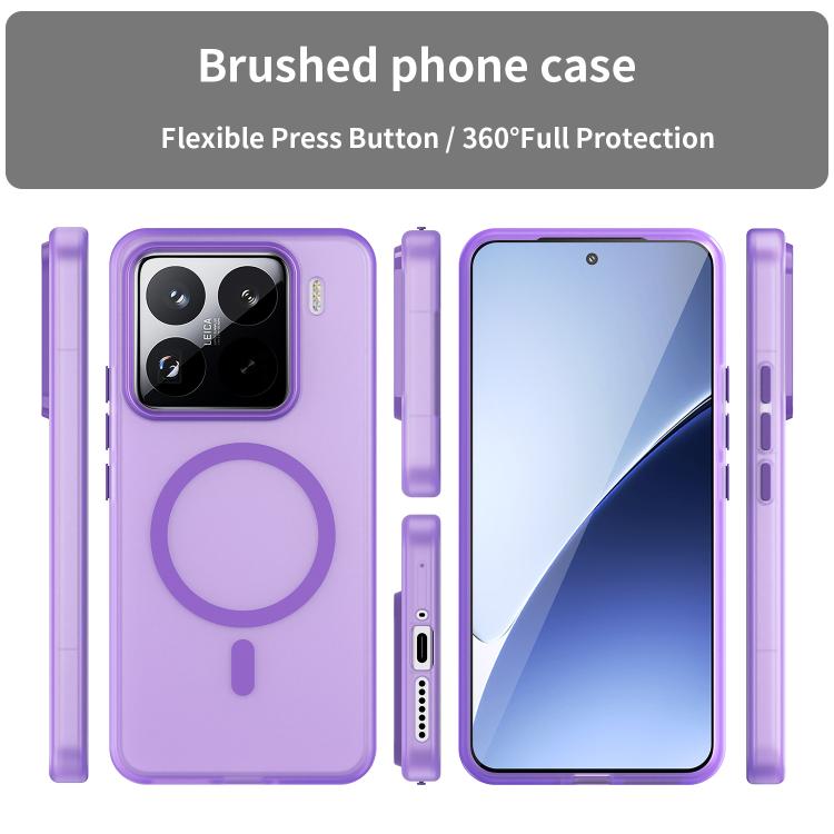 For Xiaomi 15 Pro MagSafe Frosted Translucent TPU + PC Full Coverage Phone Case