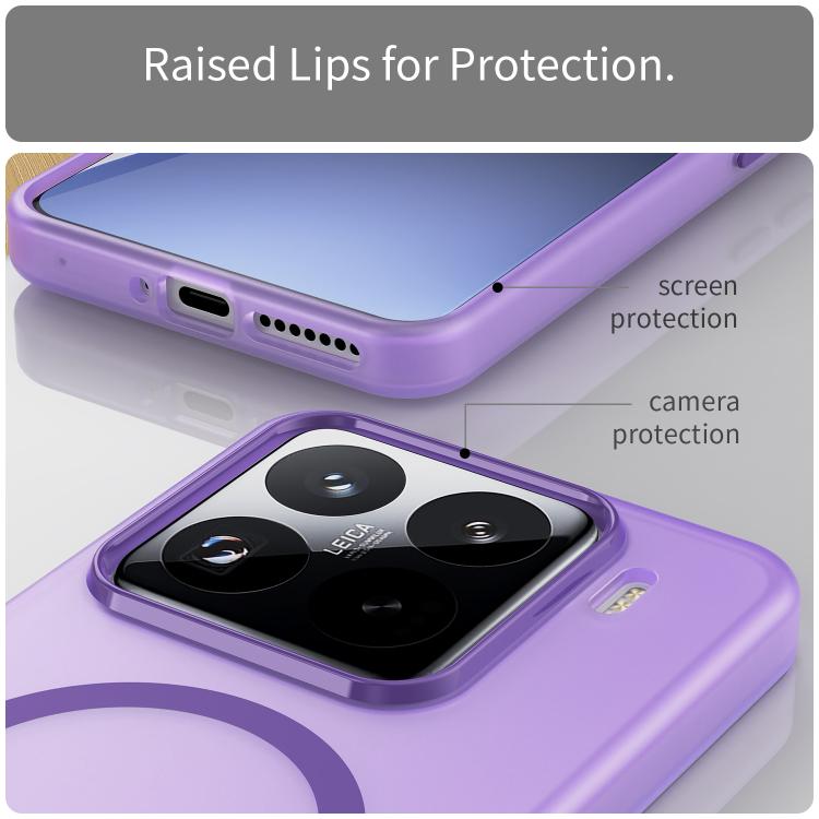 For Xiaomi 15 Pro MagSafe Frosted Translucent TPU + PC Full Coverage Phone Case