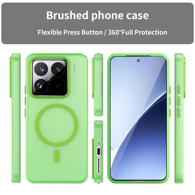 For Xiaomi 15 Pro MagSafe Frosted Translucent TPU + PC Full Coverage Phone Case