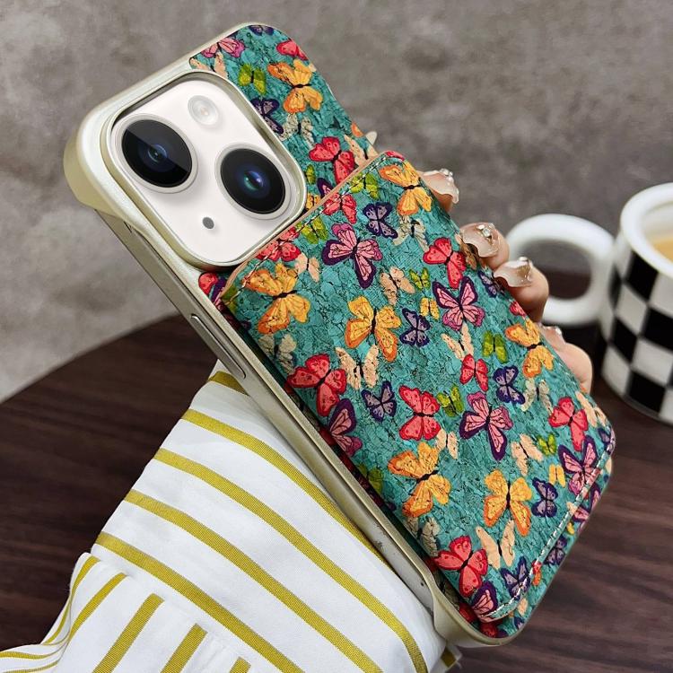 For iPhone 14 / 13 Denior D24 Paint MagSafe Card Slot Phone Case