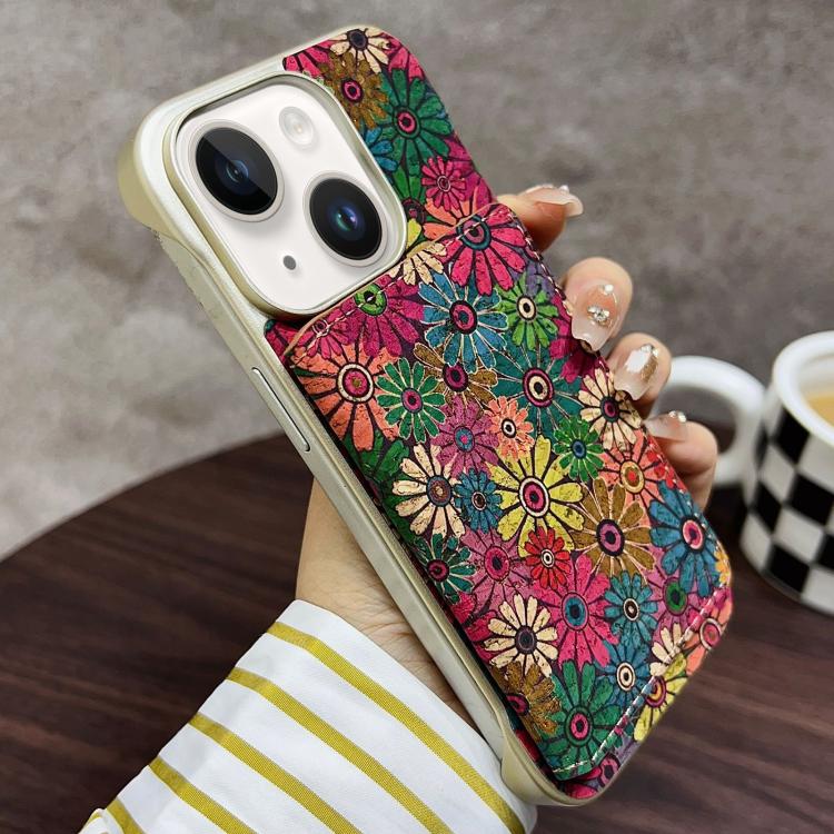 For iPhone 15 Denior D24 Paint MagSafe Card Slot Phone Case