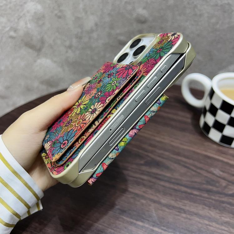 For iPhone 15 Denior D24 Paint MagSafe Card Slot Phone Case