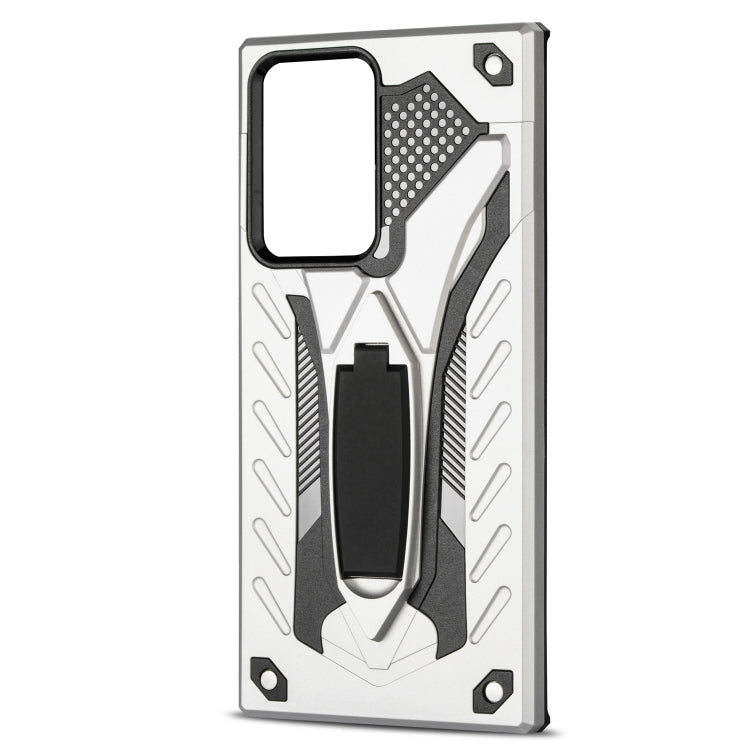 For Samsung Galaxy Note20 Ultra Shockproof TPU + PC Protective Case with Holder