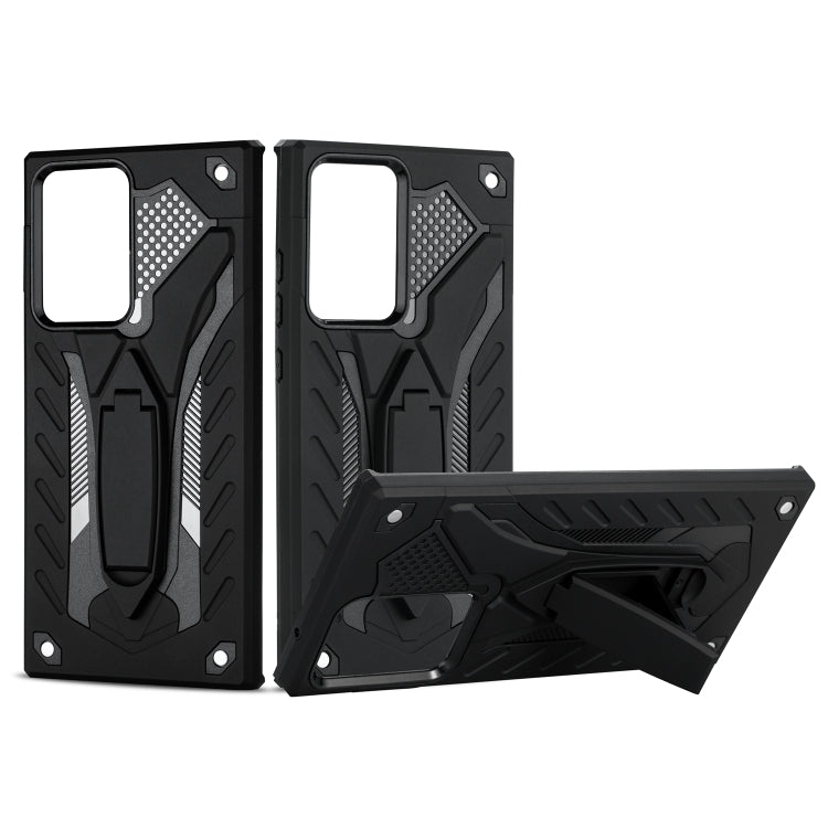 For Samsung Galaxy Note20 Ultra Shockproof TPU + PC Protective Case with Holder