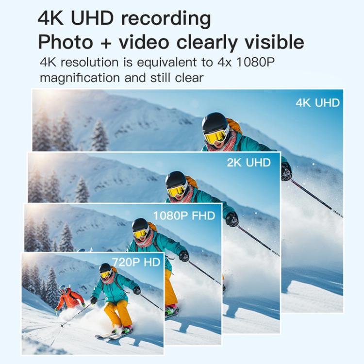 H88 4K Thumb Sports Camera Mini WiFi Camera, Specification:Simple Version