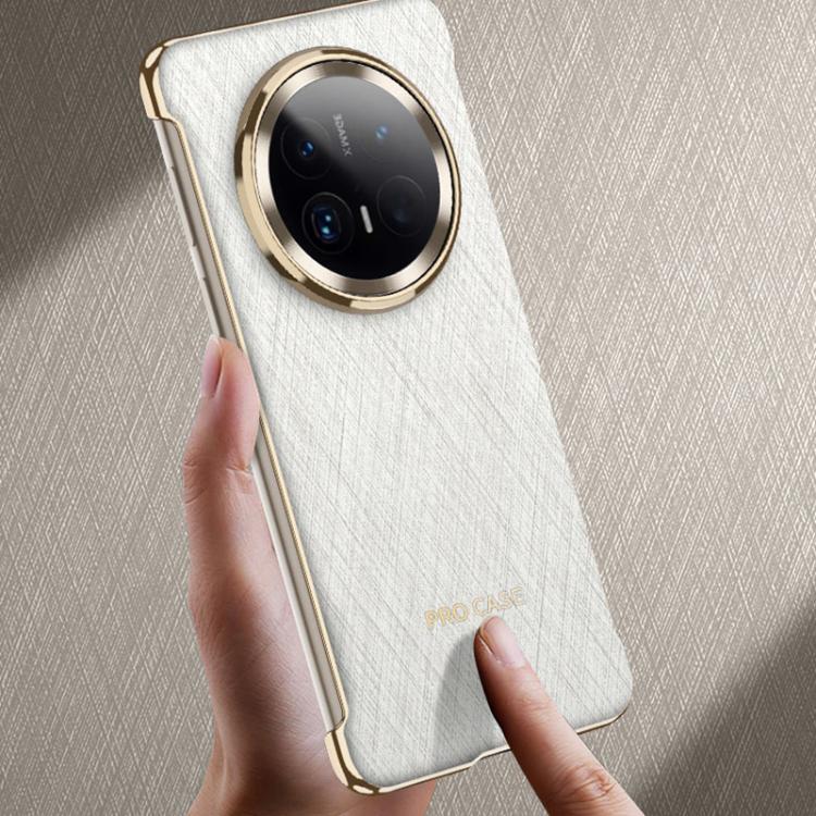 For Huawei Mate 70 GKK Borderless Electroplated Leather Magsafe Phone Case