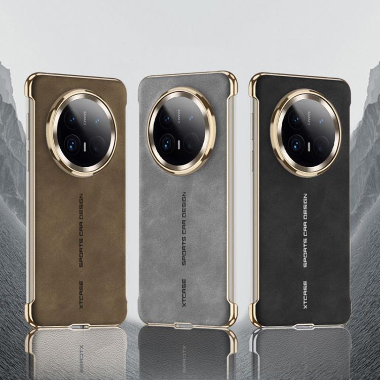 For Huawei Mate 70 GKK Borderless Electroplated Leather Magsafe Phone Case