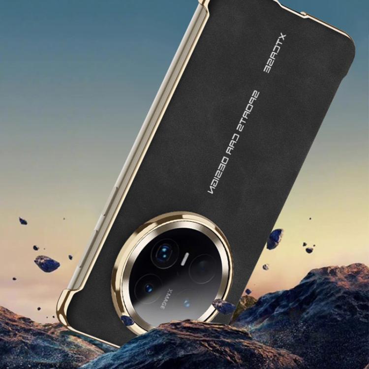 For Huawei Mate 70 GKK Borderless Electroplated Leather Magsafe Phone Case