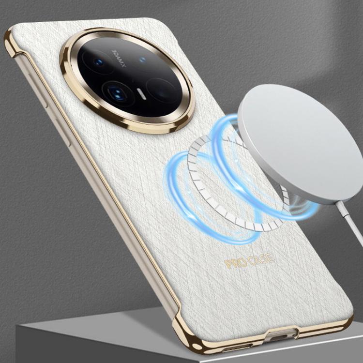 For Huawei Mate 70 Pro GKK Borderless Electroplated Leather Magsafe Phone Case