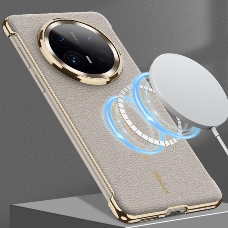 For Huawei Mate 70 Pro GKK Borderless Electroplated Leather Magsafe Phone Case