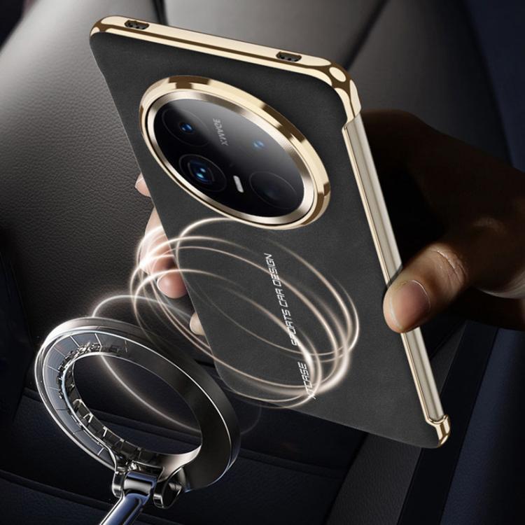 For Huawei Mate 70 Pro GKK Borderless Electroplated Leather Magsafe Phone Case