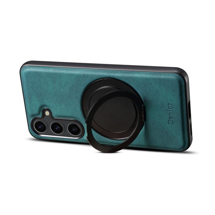 For Samsung Galaxy S25+ 5G Denior A14 Skin Feel Rotating Holder MagSafe Phone Case