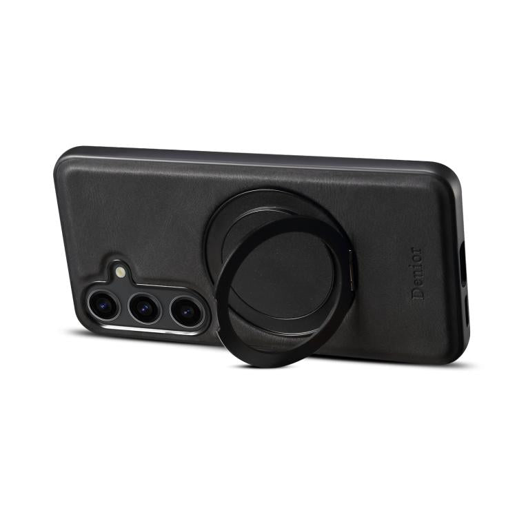 For Samsung Galaxy S25+ 5G Denior A14 Skin Feel Rotating Holder MagSafe Phone Case