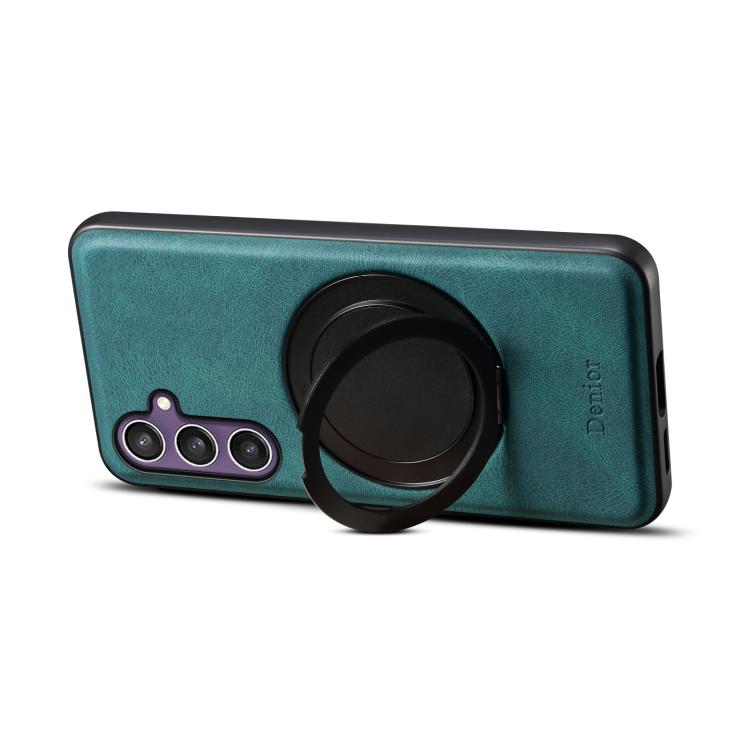 For Samsung Galaxy S23 FE 5G Denior A14 Skin Feel Rotating Holder MagSafe Phone Case