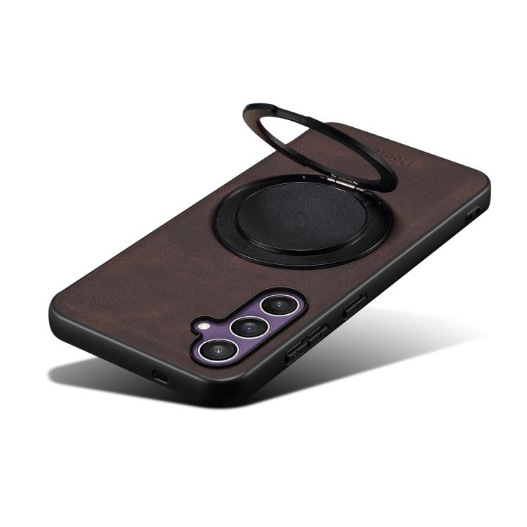 For Samsung Galaxy S23 FE 5G Denior A14 Skin Feel Rotating Holder MagSafe Phone Case