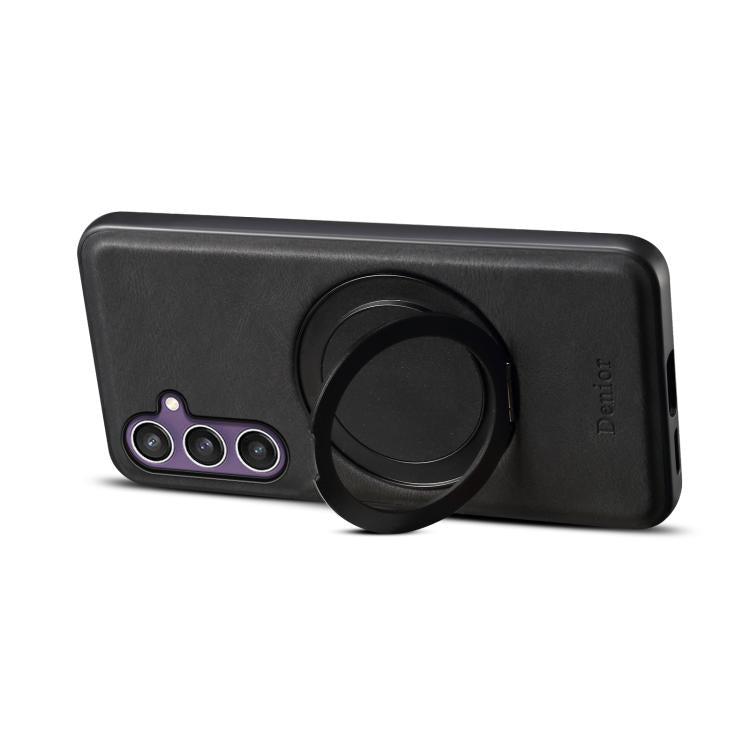 For Samsung Galaxy S23 FE 5G Denior A14 Skin Feel Rotating Holder MagSafe Phone Case