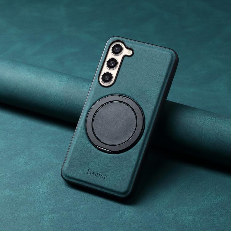 For Samsung Galaxy S23+ 5G Denior A14 Skin Feel Rotating Holder MagSafe Phone Case